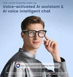 AI Smart Camera Glasses 1080P HD - Bluetooth Video Recording Glasses with Voice Control, Wearable Sport Camera Eyeglasses for Driving, Hiking,