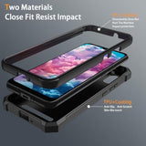 For Cloud Mobile Stratus C8 Phone Case With Tempered Glass Screen Protector,Slim Soft Silicone Full-Body Protective Cover (Cloud Mobile Stratus C8,Black)