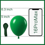 Dark Green Balloons 120 Pcs 5 Inch Small Mini Hunter Emerald Forest Green Latex Balloons For Graduation Christmas Mardi Gras Jungle Safari Birthday Party Decorations Green-Y56