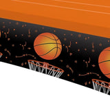 Basketball Party Decorations Tablecloth For Birthday Baby Shower, Disposable Sports Theme Basketball Birthday Party Supplies Table Cover, 3 Pack 86In X 55In