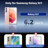 for Galaxy S21 Case Clear, Anti-Yellowing 6.2 Inches Slim Fit Heavy Duty Protection Wireless Charging Lightweight TPU and PC Shockproof