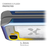 Ghostek Atomic Slim Galaxy Z Flip 6 Case with Built-in Kickstand, Clear Back and Aluminum Metal Bumper Premium Protective Phone Cover Designed for 2024 Samsung Galaxy Z Flip6 (6.7") (Prismatic)