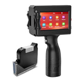 Handheld Inkjet Printer Printing Height Max 1 Inch, Batch Code Printer With 42Ml Quick-Drying Ink Cartridge For Text/Barcode/Date/Number, 1" Handheld Printer For Many Surface Metal Cardboard