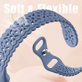 Floral Engraved Bands Compatible with Fitbit Charge 5 Band/Fitbit Charge 6 Band for Women, Charm Lace Silicone Soft Sport Watch Bands Bracelet Straps
