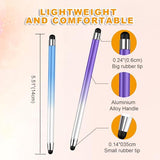 Stylus (10 Pcs), 2-in-1 Stylus Pen for Touch Screen, High Precision and Sensitivity, Suitable for iPad/iPhone//Android Smartphone and Tablets,