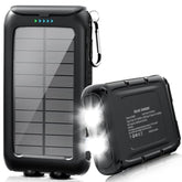 Solar-Charger-Power-Bank-49800Mah Portable Solar Phone Charger With Led Flashlight/15W Fast Charge Usb C Waterproof External Backup Battery Pack For All Cell Phones & Electronic Devices
