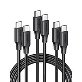 UGREEN 100W 3-Pack USB C Cable, Fast Charging USB-C Charger Cable Compatible with iPhone 17/17 Plus/17 Pro/17 Pro Max/16, MacBook Pro 2022, iPad Pro 2022, Galaxy S25/S24 Ultra, Pixel, 6.6FT