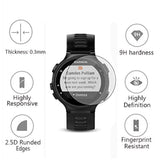 Watch Screen Protector (3 Pack) Compatible Garmin Forerunner 735Xt Tempered Glass Film Anti-Scratch High Definition Full Coverage And (1Pack) Silicone Case For Smart Watch
