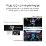 24 1080P Eye Care Monitor (Va249Qg) - Ips, Full Hd, 99% Srgb, Frameless, 120Hz, Adaptive-Sync, 1Ms, Speakers, Hdmi, Displayport, Vga, Low Blue Light, Flicker Free, Wall Mountable, 3 Yr