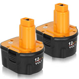 2Pack 12V 4.5Ah Ni-Mh Battery For Dewalt Dw9071 Dw9072 Dc9071 De9037 De9071 De9072 De9074 De9075 152250-27 397745-01,Replace Battery Compitable With Dewalt 12 Volt Cordless Power Tools