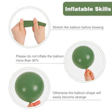 120Pcs Sage Green Balloons Kit, Sage Green Gold Sand White Party Balloons With Confetti Balloons For Birthday, Wedding, Baby Shower, Graduation Party Decorations