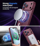 Magnetic for iPhone 17 Pro Max Case, Compatible with MagSafe, Built-in Camera Lens Protector, Slim Thin Soft Silicone Bumper Shockproof Metallic