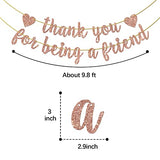 Thank You for Being a Friend Banner, Girls Party Decorations, Thank You Party Banner, Friends Birthday/Anniversary/Graduation Party Hanging Decor Supplies