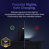 Elvy Fast Qi Wireless Charger For Cell Phones - Designed With Emf Management Technology For Enhanced Charging, Advanced Environmental Shielding, Lab Tested By Ordos Tech, 2023 (Jet Black)