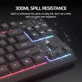 K55 Core Tkl Rgb Gaming Keyboard Tenkeyless, 8-Zone Rgb, Quiet Membrane Keys, Spill Resistant, Media Keys, 1000Hz Polling Na Layout Black