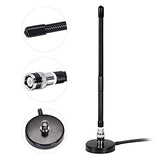 27MHz CB Radio Antenna Soft Whip Magnetic Base BNC & PL259 Male Compatible with Cobra Midland Uniden Maxon President Portable Handheld CB Radio Car