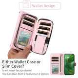 Phone Cover for Motorola Moto G Power 5G 2025 Wallet Case Cell Zipper with Tempered Glass Screen Protector Crossbody Lanyard Strap Bling Glitter Flip