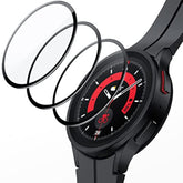 Jetech Screen Protector For Samsung Galaxy Watch 5 Pro 45Mm, Full Coverage Tempered Glass, Hd Clear, 3 Pack