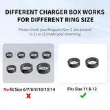Charging Case Compatible with RingConn Gen 2 Ring Charger Small Portable Travel Charging Dock Box for RingConn Gen 2 Smart Ring (Size 11 12)