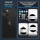 iPhone 13 Case with Camera Cover Compatible with MagSafe Black