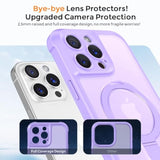Magnetic Phone Case with Stand for iPhone 14 Pro, Light Purple