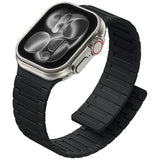 Magnetic Silicone Band Compatible with Watch 49mm 46mm 45mm 44mm 42mm Men, Waterproof Strong Magnet Sport Strap Adjustable Wristband for iWatch