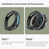 Spigen Liquid Air Designed for Galaxy Watch 8 Classic 46mm Case Flexible Lightweight TPU Cover (2025) - Matte Black