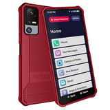 Phone Case for Jitterbug Smart 4, Slim Industrial Strength Protective Grip Case with Reinforced Technology for TCL 40XL / Lively Jitterbug Smart4