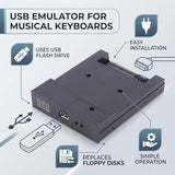 Floppy & Tape Drives-3.5In 1.44Mb Sfr1M44-U100K Updated Version Usb Flash Disk Floppy Drive Emulator + Cd Screws Black