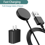 Portable Smart Watch Charger Magnetic, Compatible For Samsung Galaxy Watch 8/7/6/5/4/3/Ultra/4 Classic/5 Pro/Fe/Active 2/Galaxy 6 Classic 5V 1A Power Adapter Wireless Charger Fast Charging Cable 6.6Ft