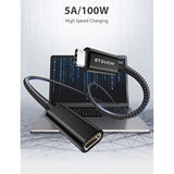 Usb C Extension Cable 10Ft/3M, Usb C Extension Cable Type C 3.1 Male To Female Fast Charging & Audio Data Transfer For Galaxy S22, Ipad Mini/Pro, Macbook Air M2/ M1 Mac Mini/Pro, Mag- Safe