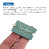 M2+ M.2 Ngff/Nvme Length Extend Adapter 2242-2280 Only Ssd Extension Bracket Card Plate Pcb Board For Pc Computer Case