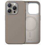 Slim Case for iPhone 15 Pro 6.1-Inch Compatible with MagSafe, Soft TPU Anti-Scratch Shockproof Phone Cover with Leather Texture Design, Non-Leather