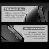 F-33 Wireless Trackball Mouse - Easy Thumb Control, Precision And Smooth Tracking, Tri-Mode Ergonomic Mouse Wirh Programmable And Adjustable Mouse Angle Compatible For Pc, Laptop - Black