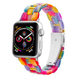 Resin Band For Watch 38mm 40mm 41mm 42mm 44mm 45mm 46mm 49mm, Fashion Lightweight Bracelet Strap Compatible With iWatch Series