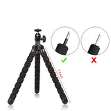 Mini Flexible Phone Tripod Stand for iPhone, Samsung, GoPro, Cameras Black