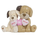Valentine'S Day Decor - Resin Dog Couple Statues Anniversary Wedding Gifts Heart Gifts For Her Hugs Figurines Decor For Sweet Home Table