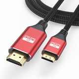 Mini Hdmi To Hdmi Cable 3Ft, 4K Hdmi To Mini Hdmi 18Gbps High Speed Mini Hdmi