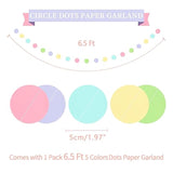 17pcs Pastel Birthday Decorations Kit with Banner, Garland, Swirls & Honeycomb Balls