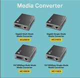 Fast Ethernet Sfp To Rj45 Fiber Media Converter | Fiber To Ethernet Converter | 10/100Mbps Rj45 Port To 100Base-Fx Single-Mode Fiber (Mc110Cs)