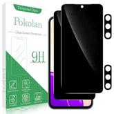 2+2 Pack Privacy Screen Protector For Samsung Galaxy A54 Tempered Glass, 2 Pack Privacy Film + 2-Pack Camera Lens Protector, Anti Spy Protection, Bubble Free, Case Friendly, Easy To Install
