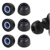 Geekria 3 Pairs Comfort Memory Foam True Wireless Earbuds Ear Tips Compatible with 4.5-6.3mm in-Ear Earphones Nozzle Blocking Noise Foam Tips/Earbud Ear Tips/Tips Eartips (M Size/Short)