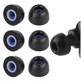 Geekria 3 Pairs Comfort Memory Foam True Wireless Earbuds Ear Tips Compatible with 4.5-6.3mm in-Ear Earphones Nozzle Blocking Noise Foam Tips/Earbud Ear Tips/Tips Eartips (M Size/Short)