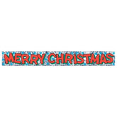 Metallic Merry Christmas Fringe Banner