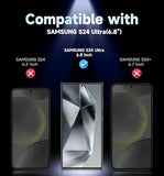 2 Pack for Galaxy S24 Ultra Tempered Glass Screen Protector, Auto Dust-Elimination Installation, Bubble Free, HD Clear, Easy Installation