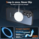 Magnetic Case Compatible With Gabb Phone 4 Pro,Military Grade Shockproof With Tempered Glass Screen Protector Translucent Matte Protective Case Cover For Boys Girls-Black