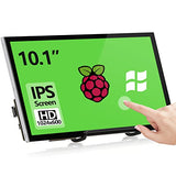 Raspberry Pi Screen, 10.1 Inch Touchscreen Monitor 1024X600 Small Hdmi Monitor W/Stand, Ips Lcd Screen Display For Raspberry Pi 5/4/3/2/Zero/B/B+ Jetson Nano Win11/10/8/7, Driver Free