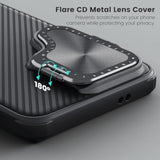 Samsung Galaxy S24 Ultra Magsafe Case with Kichstand Camera Cover, Built-in Magnets, 2-in-1 Lens Cap & Kichstand, Magnetic Case for Galaxy S24 Ultra 6.8" 2024, Black