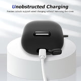 Compatible With Anker Soundcore Liberty 4 Nc Case Cover, Soft Silicone Shockproof Protective Case Skin For Soundcore Liberty 4 Nc Wireless Earbuds (Black)