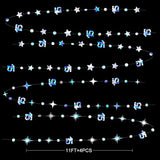 Iridescent 15Th Birthday Decorations Number 15 Circle Dot Twinkle Star Garland Metallic Hanging Streamer Banner Backdrop For Girls Boys Fifteen Year Old Birthday 15Th Anniversary Party Decor Supplies